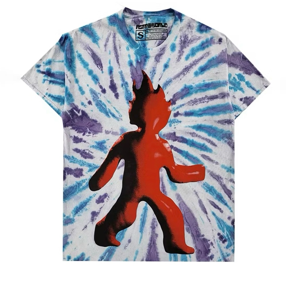 Cactus Jack by Travis Scott Flame Tee 'Tie Dye'